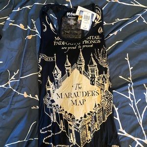Harry Potter Marauders Map Tank NWT